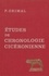 Etudes De Chronologie Ciceronienne 1e édition