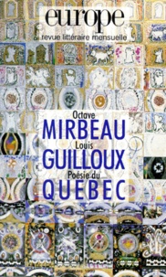  Anonyme - Europe N°839 Mars 1999 : Octave Mirbeau. Louis Guilloux. Poesie Du Quebec.
