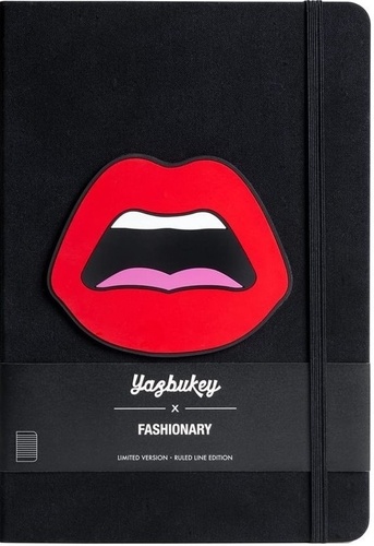  Anonyme - Fashionary x Yazbukey c est ahh red ruled a5 notebook.
