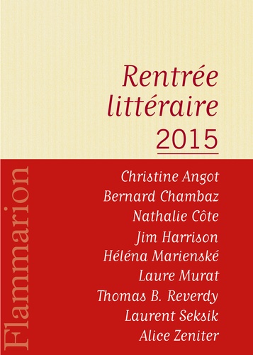 Flammarion : catalogue de la rentrée littéraire 2015