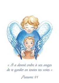 Images saintes "Ange Gardien" par lot de 10