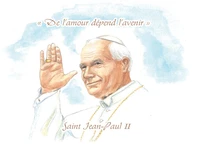 Images saintes "Jean-Paul II" par lot de dix