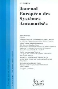  Anonyme - Journal Europeen Des Systemes Automatises Volume 34 N°1 Fevrier 2000.