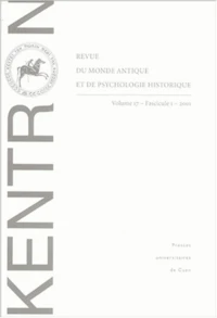 Kentron Volume 17 Fascicule 1 / 2001