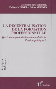 La décentralisation de la formation professionnelle