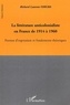  Anonyme - La littérature anticolonialiste en France de 1914 à 1960.
