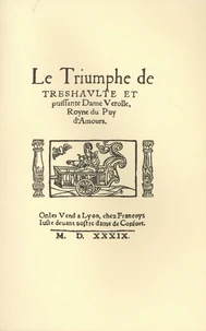 Le Triumphe de haulte & puissante Dame Vérolle et le Pourpoint fermant à boutons