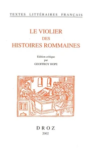 Le Violier Des Histoires Rommaines