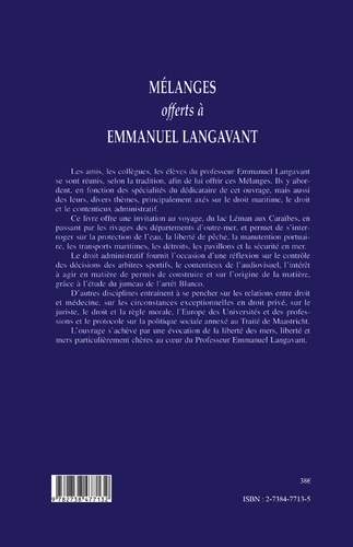 Mélanges offerts à Emmanuel Langavant