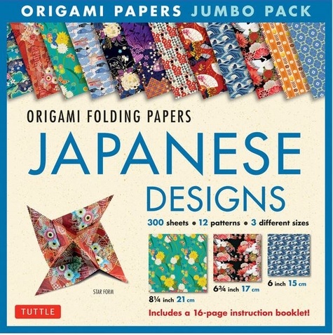  Anonyme - Origami folding papers jumbo pack - Japanese designs.