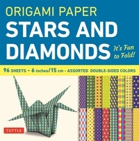  Anonyme - Origami paper - stars and diamonds  small 6" 96 sheets.