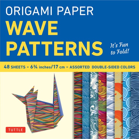  Anonyme - Origami paper - wave patterns small 6" 3/4 48 sheets.