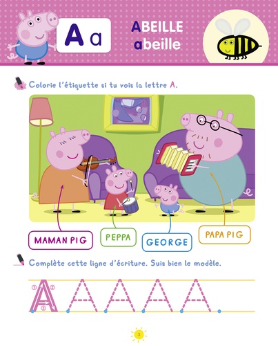 Peppa pig  lecture-écriture MS