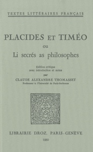  Anonyme - Placides et Timéo - Ou Li secrés as philosophes.