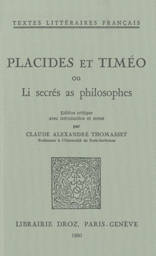 Placides et Timéo. Ou Li secrés as philosophes