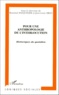  Anonyme - Pour Une Anthropologie De L'Interlocution. Rhetoriques Du Quotidien.