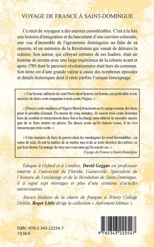 Voyage de France à Saint-Domingue. Transcription d'un manuscrit inédit