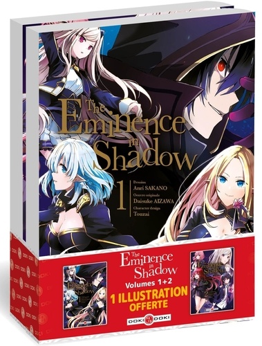 Anri Sakano et Daisuke Aizawa - The Eminence in Shadow  : Pack en 2 volumes : Tomes 1 et 2 - Avec 1 ex-libris.