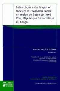 Interactions entre la gestion foncière et l'économie locale en région de Butembo, Nord Kivu, République Démocratique du Congo
