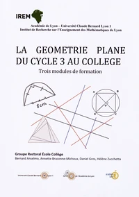 La géométrie plane du cycle 3 au collège