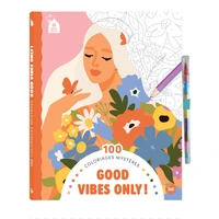 100 coloriages mystères - Good vibes only !