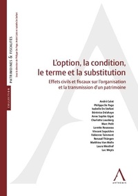  Anthemis - L'option, la condition, le terme et la substitution.