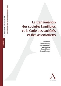  Anthemis - Transmission des sociétés familiales et le code des sociétés et des associations.