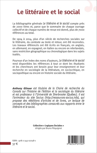 Le littéraire et le social. Bibliographie générale (1904-2014)