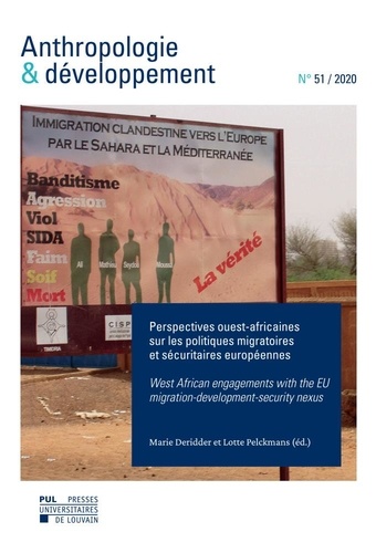 Marie Deridder - ANTHROPOLOGIE ET DEVELOPPEMENT 51 : Anthropologie & développement n° 51, 2020 - Dossier – Perspectives ouest-africaines sur les politiques migratoires et sécuritaires européennes.
