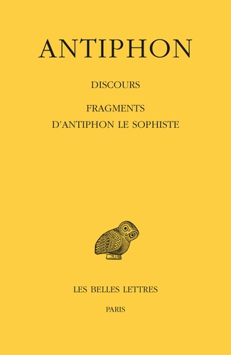  Antiphon - Discours - Fragments d'Antiphon le sophiste.