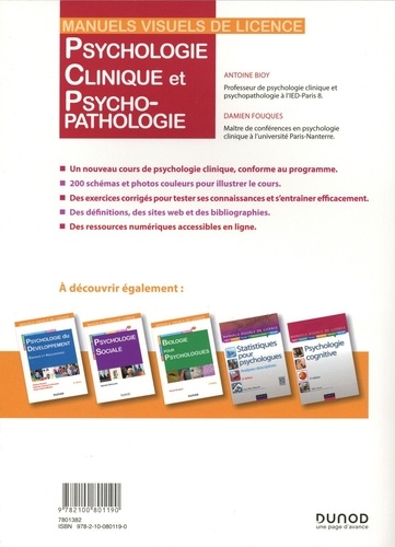 Psychologie clinique et psychopathologie 4e édition
