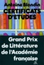 Antoine Blondin - Certificats D'Etudes.