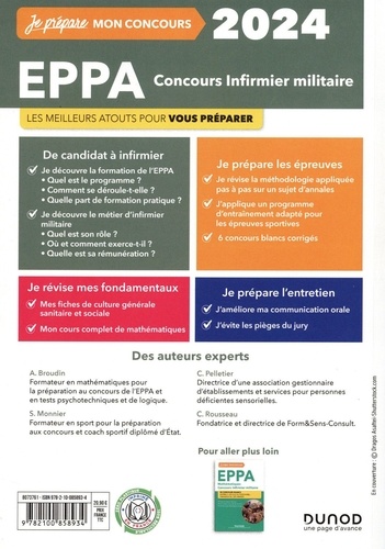 EPPA Concours Infirmier militaire. Réussir toutes les épreuves pour entrer à l'école du personnel paramédical des armées  Edition 2024