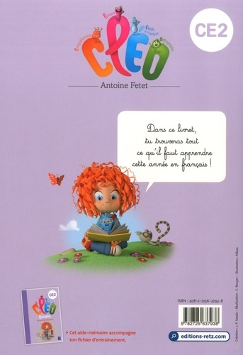 Français CE2 Cléo. Aide-mémoire du fichier  Edition 2019