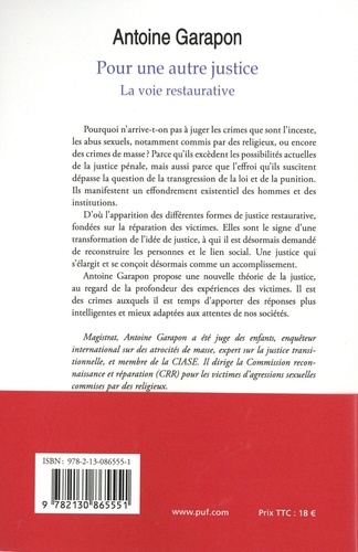Pour une autre justice. La voie restaurative