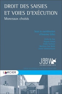 Antoine Gillet et Cécile De Boe - Droit des saisies et voies d'exécution - Morceaux choisis.