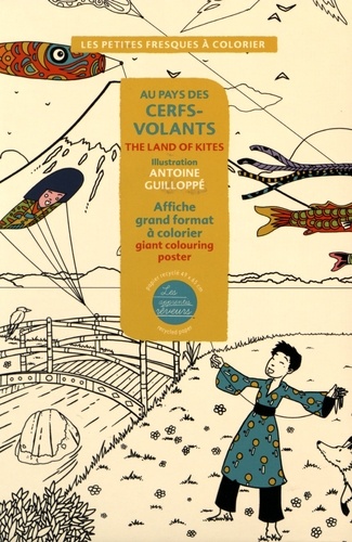 Antoine Guilloppé - Au pays des cerfs-volants - Affiche grand format à colorier.