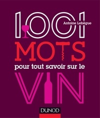 Antoine Lebègue - 1001 mots pour tout savoir sur le vin.