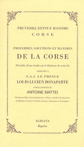 Proverbes, locutions et maximes de la Corse