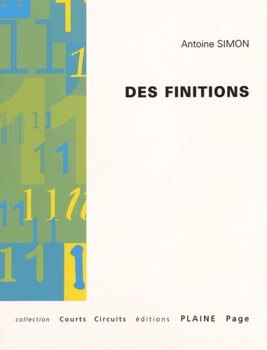 Antoine Simon - Des finitions - Défis définis définitifs.