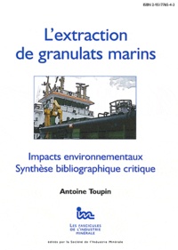 Antoine Toupin - L'extraction des granulats marins.