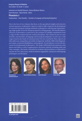 Phoniatrics. Volume 1, Fundamentals, Voice Disorders, Disorders of Language and Hearing Development