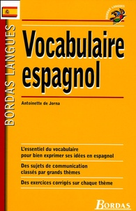 Antoinette de Jorna - Vocabulaire espagnol.