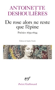 Livres en allemand téléchargement gratuit De rose alors ne reste que l'épine  - Poésies 1659-1694 en francais ePub PDF PDB