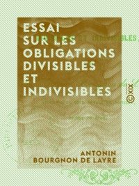 Antonin Bourgnon de Layre - Essai sur les obligations divisibles et indivisibles.