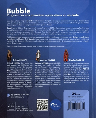 Bubble. Programmez vos premières applications en no-code