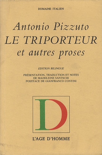 Antonio Pizzuto - Le Triporteur - Et autres proses.