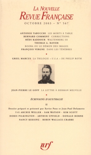 La Nouvelle Revue Française N° 567 (octobre 2003