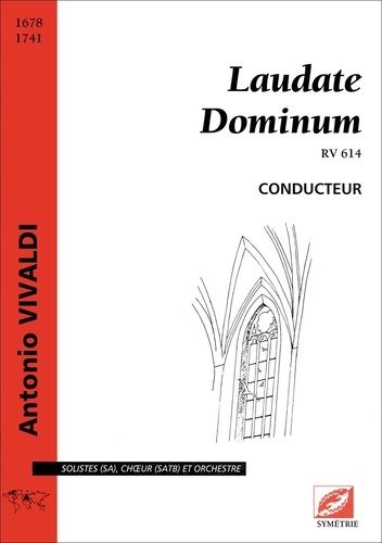 Antonio Vivaldi - Laudate Dominum (conducteur et matériel) - Rv 614.