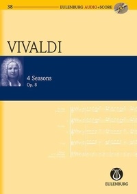 Antonio Vivaldi - Les Quatre Saisons - op. 8. RV 269, 315, 293, 297. violin, strings and basso continuo. Partition d'étude..